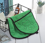 Pack & Pine DryRun quick-dry dog bath towel with hand pockets