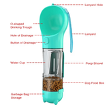 3-in-1 Portable Dog Water Bottle and Food Dispenser