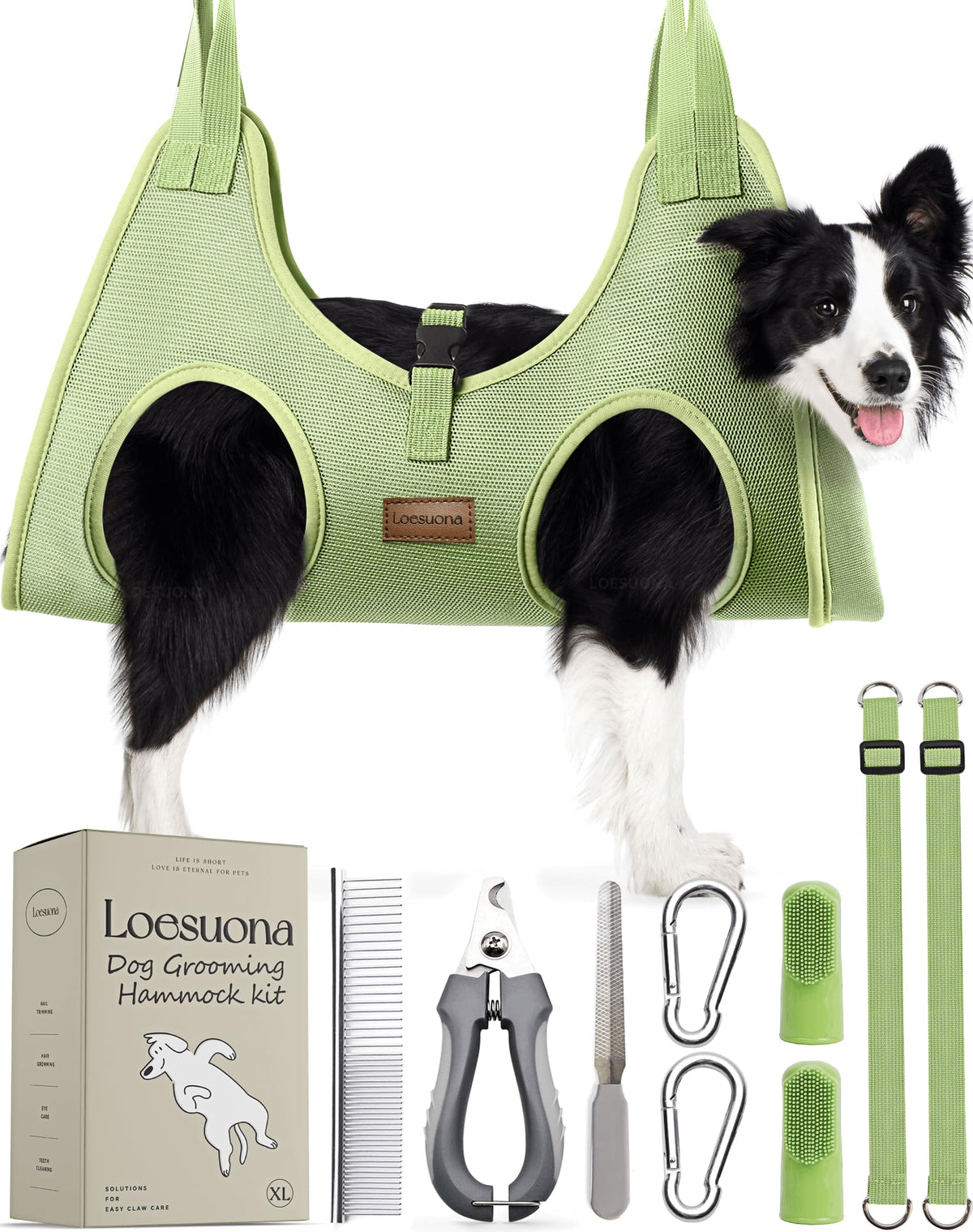 Pack & Pine SteadyPaws dog grooming sling for nail trims