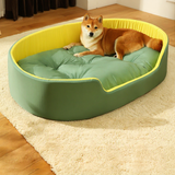 Cloudrest orthopedic dog bed with dog resting